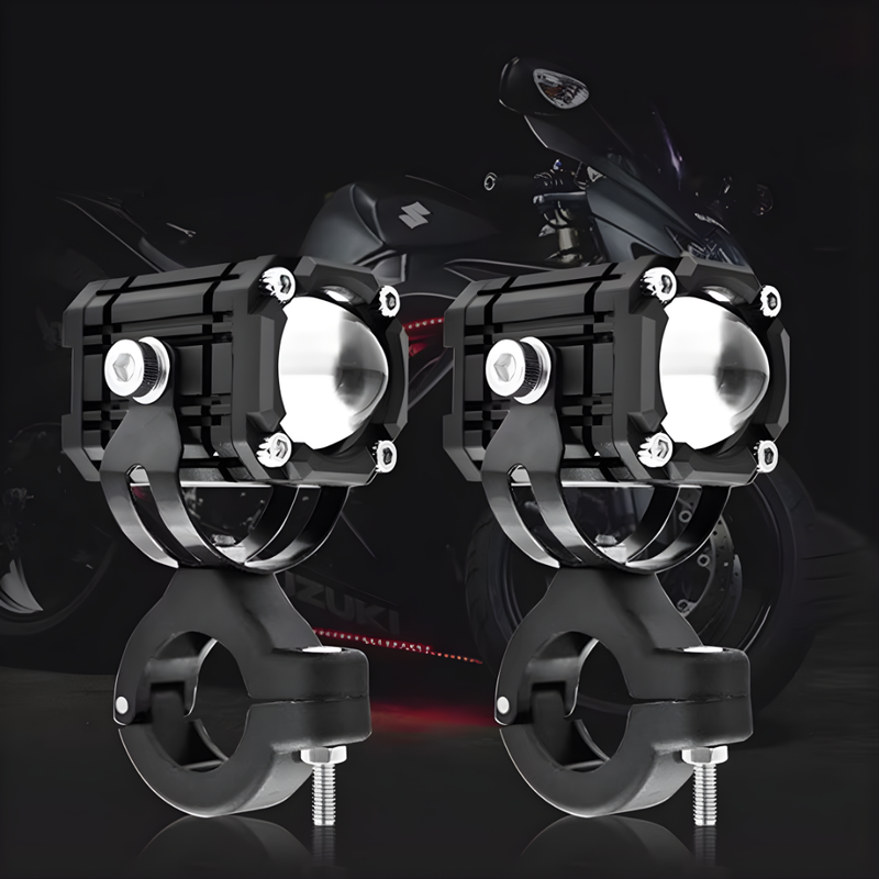 🏍️ 2026 Rider Favorite—40,000+ Sold | Universal Dual-Beam LED Motorcycle Spotlights, All-Weather Waterproof 💡