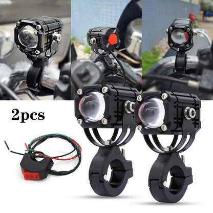 🏍️ 2026 Rider Favorite—40,000+ Sold | Universal Dual-Beam LED Motorcycle Spotlights, All-Weather Waterproof 💡