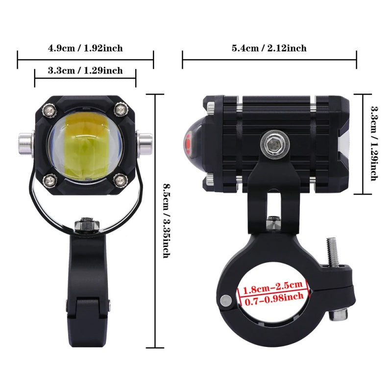 🏍️ 2026 Rider Favorite—40,000+ Sold | Universal Dual-Beam LED Motorcycle Spotlights, All-Weather Waterproof 💡