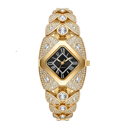 🎉 LIMITED TIME 50% OFF! ⌚ Rhombus Dial Watch – Geometric Sparkle Elegance ✨