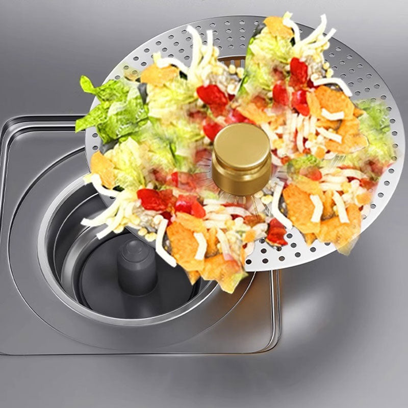 Push-Button Sink Drain Stopper 🚰 – Built-In Strainer & Odor Control