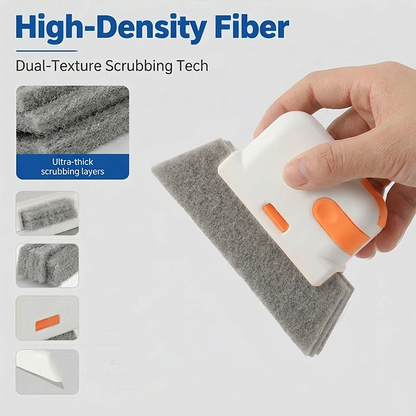 Deep-Clean Window Track Brush 🧽 – 3-in-1 Cleaning Tool for Narrow Grooves