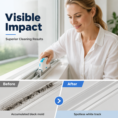 Deep-Clean Window Track Brush 🧽 – 3-in-1 Cleaning Tool for Narrow Grooves