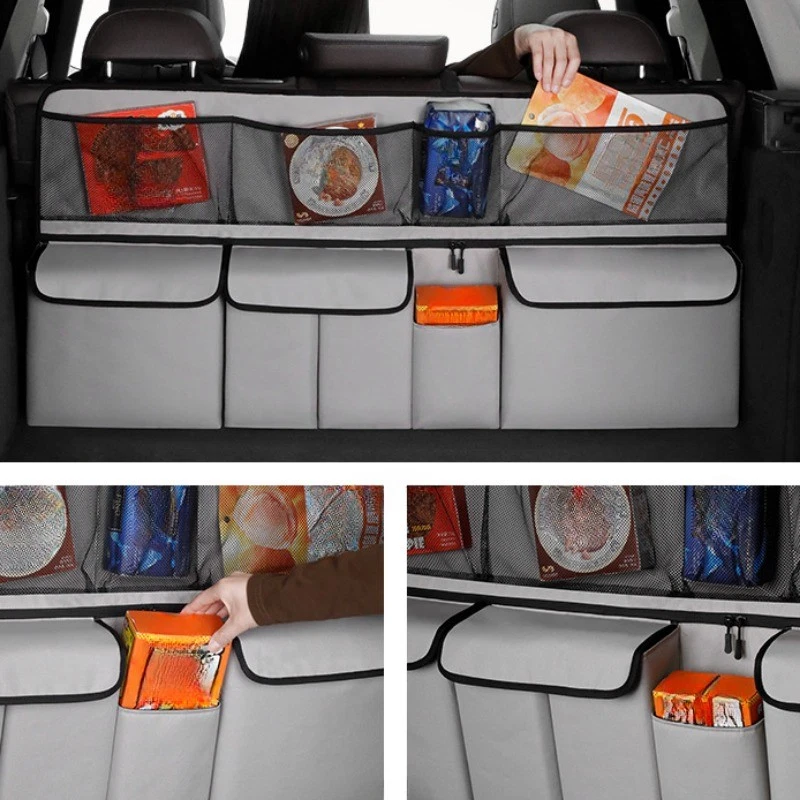 🚗 Limited-Time 50% Off | Spacious Multi-Pocket Trunk Organizer for Clutter-Free Travel 📦