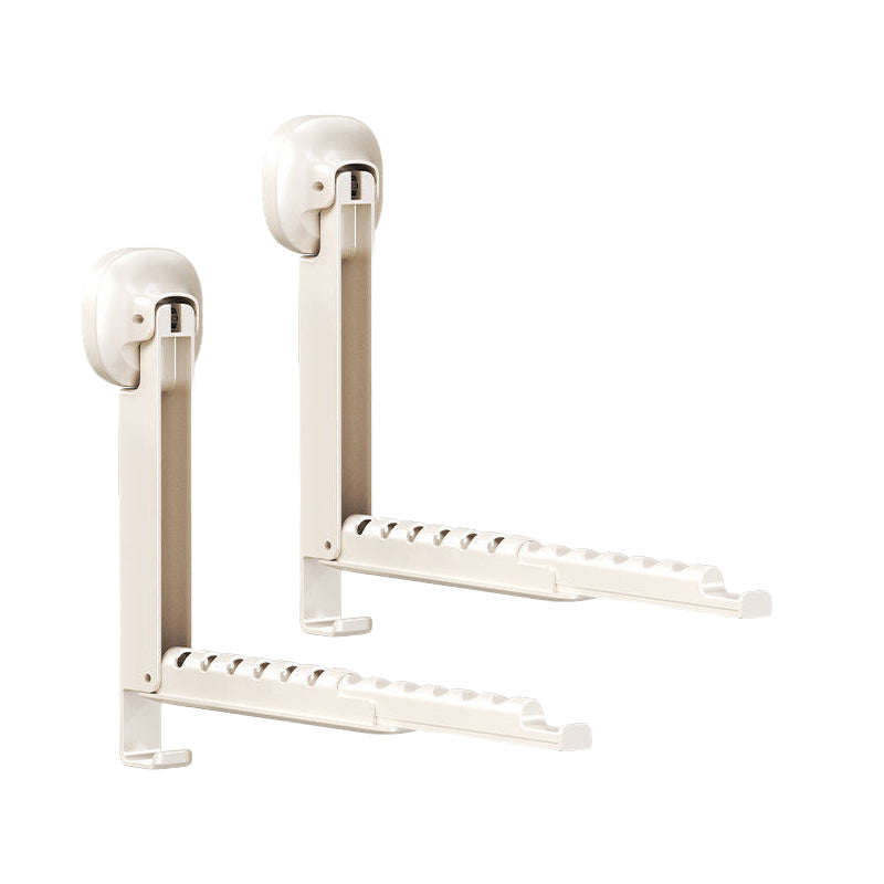 🧺 Foldable Telescopic Hanger Rack – Suction Cup Space-Saving Organizer