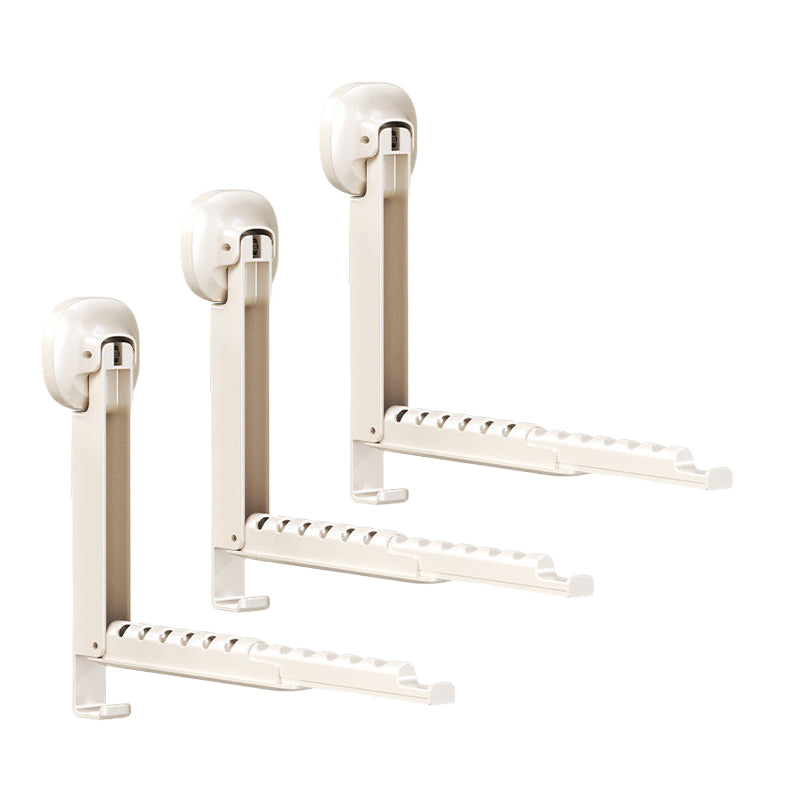 🧺 Foldable Telescopic Hanger Rack – Suction Cup Space-Saving Organizer