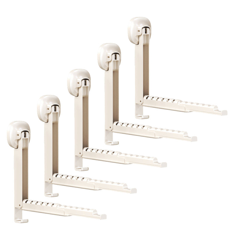 🧺 Foldable Telescopic Hanger Rack – Suction Cup Space-Saving Organizer