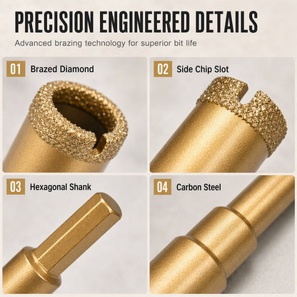 12-Piece Diamond Hole Saw Kit 💎 – Dry Tile Drilling Tools