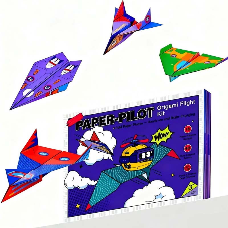 Build, Fold & Fly Paper Airplane Kit for Kids ✈️ Creative DIY STEM Activity & Gift