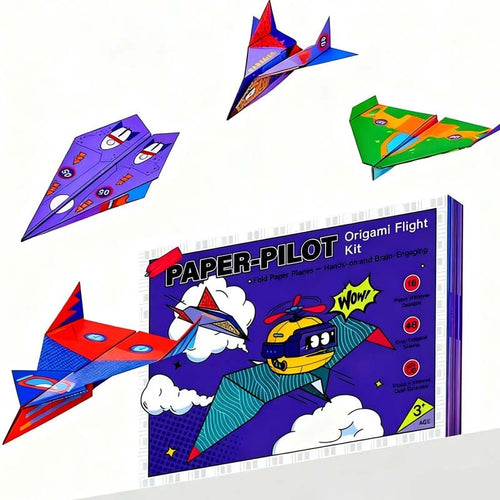 Build, Fold & Fly Paper Airplane Kit for Kids ✈️ Creative DIY STEM Activity & Gift