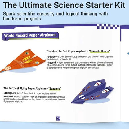 Build, Fold & Fly Paper Airplane Kit for Kids ✈️ Creative DIY STEM Activity & Gift