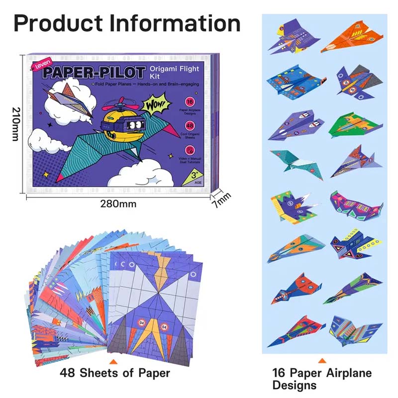 Build, Fold & Fly Paper Airplane Kit for Kids ✈️ Creative DIY STEM Activity & Gift