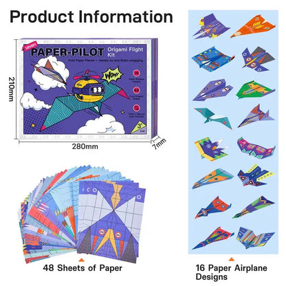 Build, Fold & Fly Paper Airplane Kit for Kids ✈️ Creative DIY STEM Activity & Gift