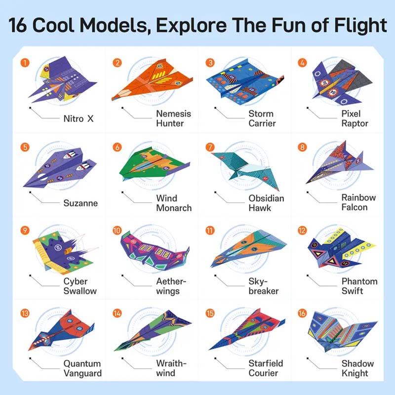 Build, Fold & Fly Paper Airplane Kit for Kids ✈️ Creative DIY STEM Activity & Gift