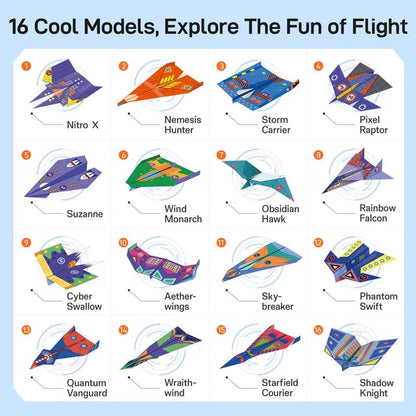 Build, Fold & Fly Paper Airplane Kit for Kids ✈️ Creative DIY STEM Activity & Gift