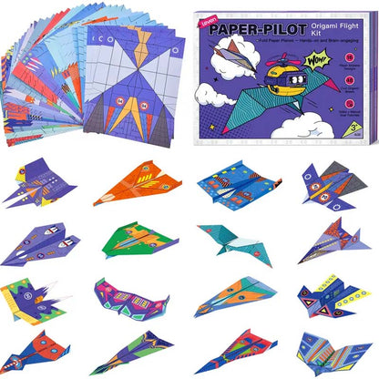 Build, Fold & Fly Paper Airplane Kit for Kids ✈️ Creative DIY STEM Activity & Gift