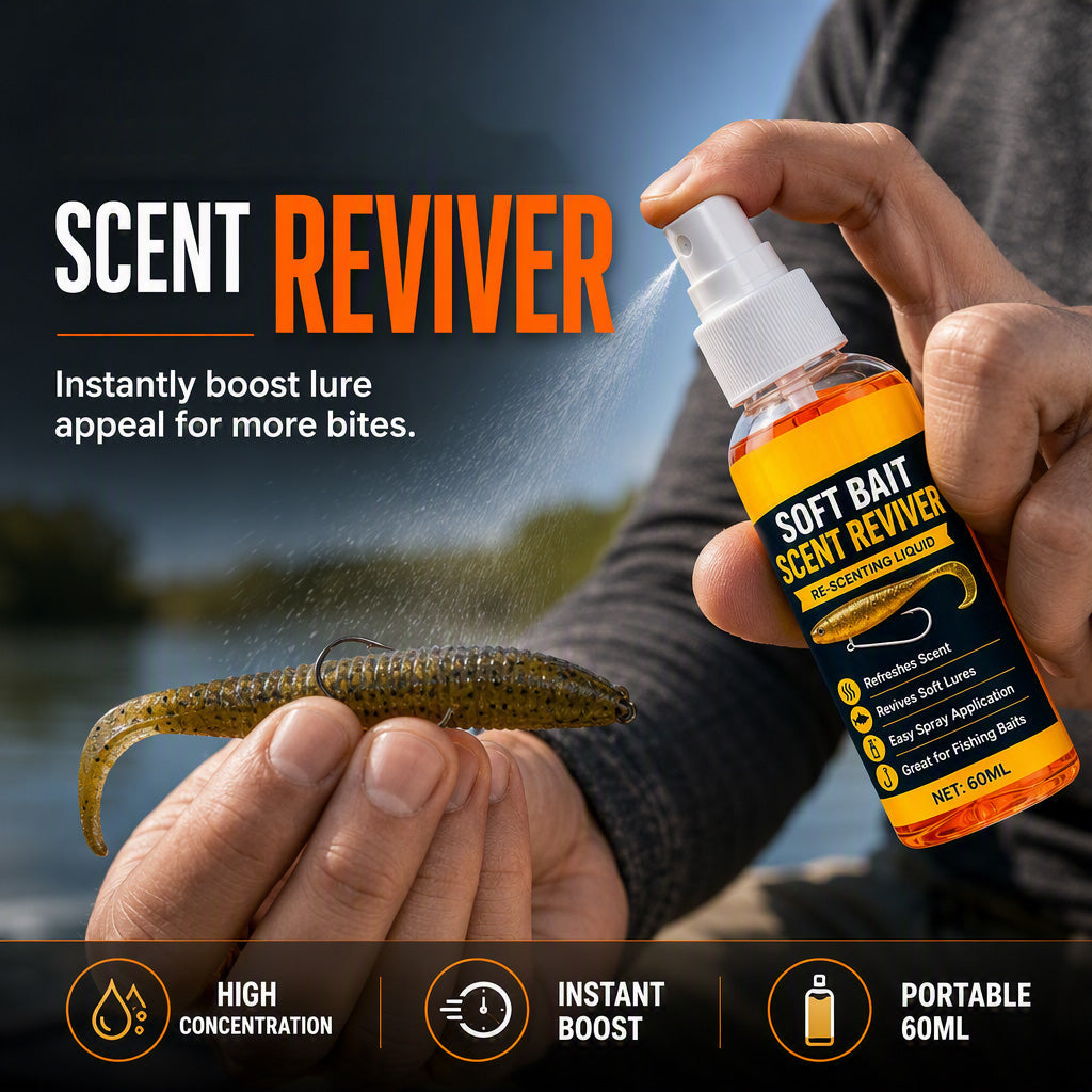🎣Soft Bait Scent Booster Spray High‑Concentration Fishing Lure Scent Reviver