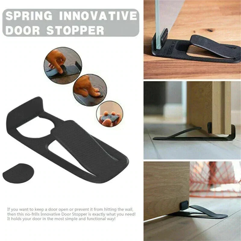 Hands-Free Door Stop 🚪 – Foot-Operated Floor Holder with No Drilling Required