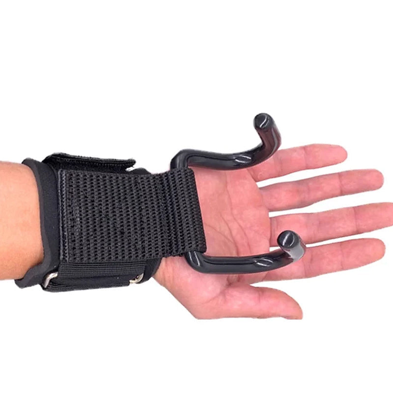 Heavy-Duty Wrist Support Grip Hooks 🏋️ Secure Lifting Aid for Strength Training