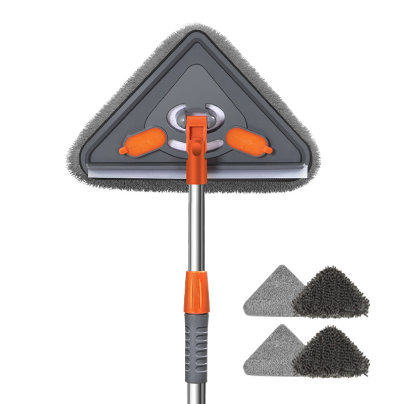 Extendable Triangle Cleaning Mop 🧹 – Easy Corner & Ceiling Cleaning