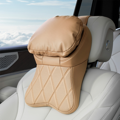 🚗 PU Leather Car Headrest – Comfortable Driving Support