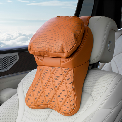 🚗 PU Leather Car Headrest – Comfortable Driving Support