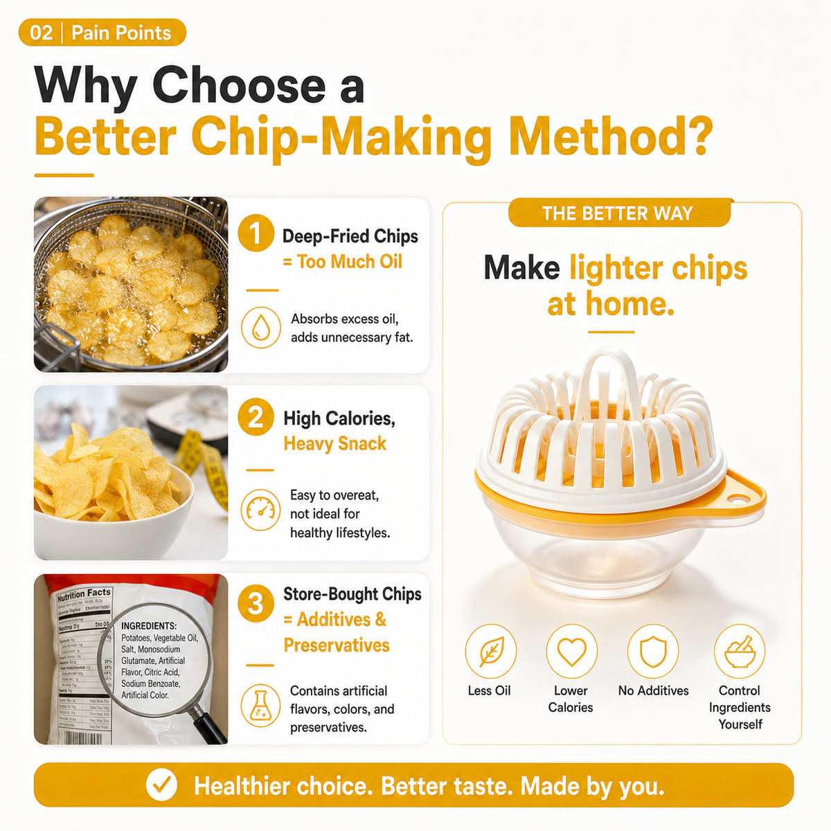 Microwave Potato Chip Maker 🥔 – DIY Slicer & Cooking Bowl Set