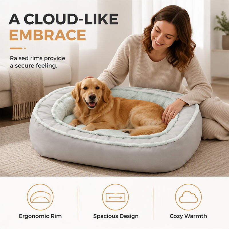 ⏳🔥LIMITED-TIME 50% OFF! ⏰🎁All‑Season Ergonomic Comfort Pet Bed – Snug, Breathable, Cozy 🐾✨