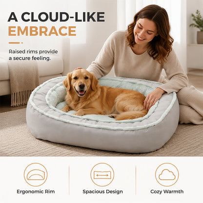 ⏳🔥LIMITED-TIME 50% OFF! ⏰🎁All‑Season Ergonomic Comfort Pet Bed – Snug, Breathable, Cozy 🐾✨