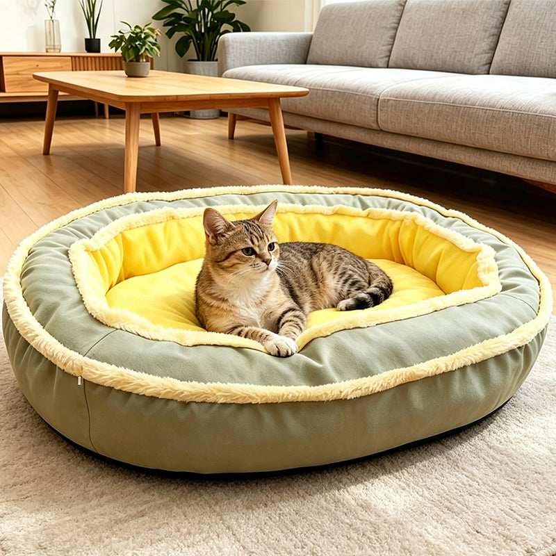 ⏳🔥LIMITED-TIME 50% OFF! ⏰🎁All‑Season Ergonomic Comfort Pet Bed – Snug, Breathable, Cozy 🐾✨