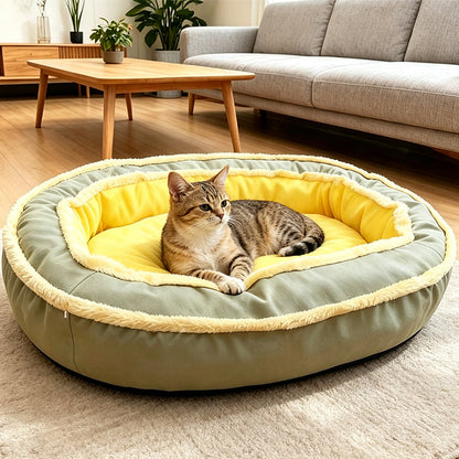 ⏳🔥LIMITED-TIME 50% OFF! ⏰🎁All‑Season Ergonomic Comfort Pet Bed – Snug, Breathable, Cozy 🐾✨