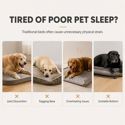 ⏳🔥LIMITED-TIME 50% OFF! ⏰🎁All‑Season Ergonomic Comfort Pet Bed – Snug, Breathable, Cozy 🐾✨