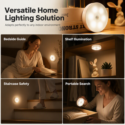 Wireless Motion-Activated Night Light ✨ – Magnetic LED Lighting for Home
