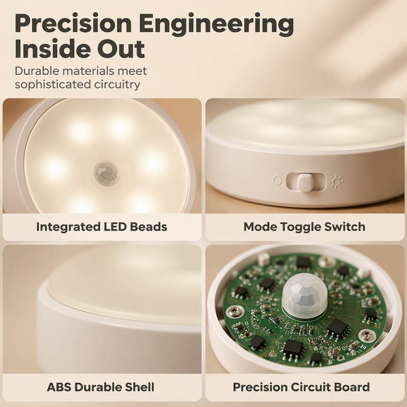 Wireless Motion-Activated Night Light ✨ – Magnetic LED Lighting for Home