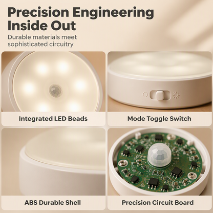 Wireless Motion-Activated Night Light ✨ – Magnetic LED Lighting for Home