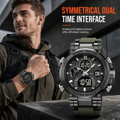 ⌚💪 Tactical 50M Waterproof Sports Watch – Built for Action, Ready for Anything