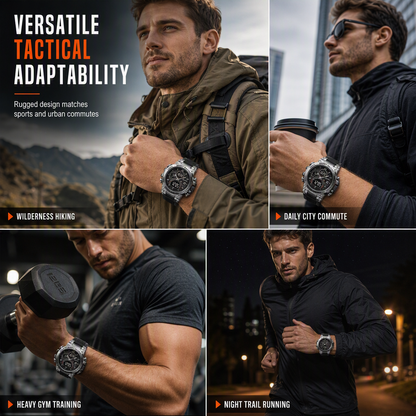 ⌚💪 Tactical 50M Waterproof Sports Watch – Built for Action, Ready for Anything