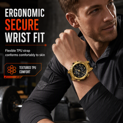 ⌚💪 Tactical 50M Waterproof Sports Watch – Built for Action, Ready for Anything