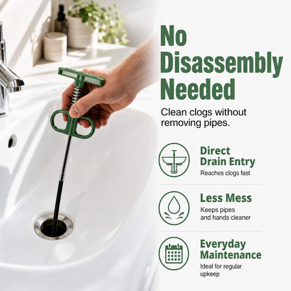 🔧 Flexible Drain Cleaning Tool – Easy Clog Removal