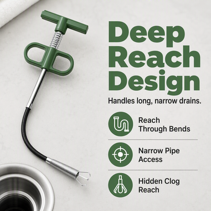 🔧 Flexible Drain Cleaning Tool – Easy Clog Removal