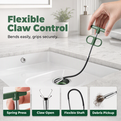 🔧 Flexible Drain Cleaning Tool – Easy Clog Removal