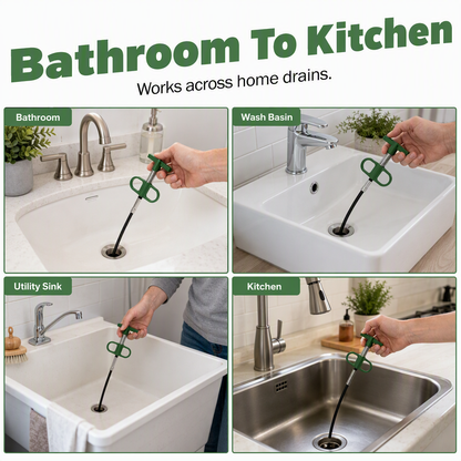 🔧 Flexible Drain Cleaning Tool – Easy Clog Removal