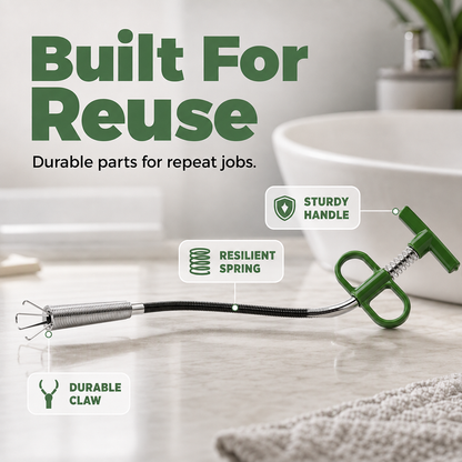 🔧 Flexible Drain Cleaning Tool – Easy Clog Removal