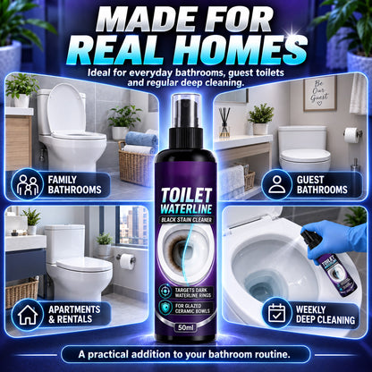 🥳 Hot Seller 🥳💞 Over 10,000 sold! Toilet Water Line Cleaner—Targets black rings with a special formula that reduces scrubbing. Makes your toilet look brand new—hurry and grab yours now! ✅