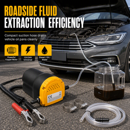 ⚡ Portable 12V/24V Self-Priming Oil Transfer Pump for Fast Fluid Extraction 🔧