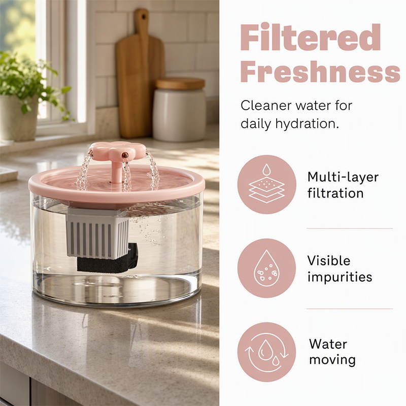 Fresh-Flow Pet Water Fountain 🐾 – Automatic Circulating Drinking Station