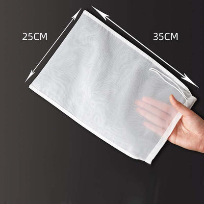 🔥 10,000+ Sold | Reusable Ultra-Fine Mesh Straining Bag with Secure Drawstring ✅