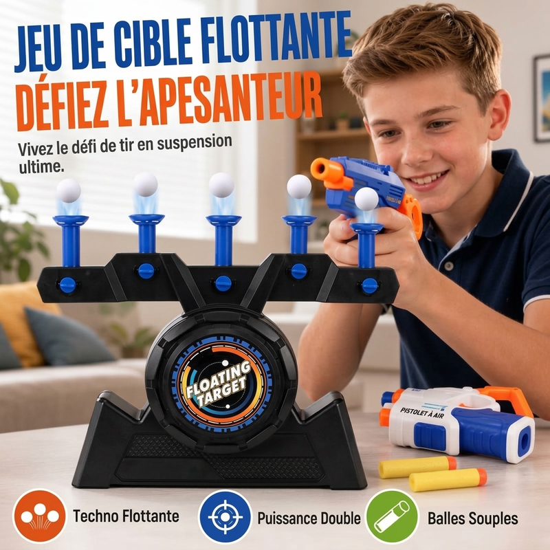 Electric Floating Ball Shooting Target Toy with USB Power Supply