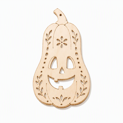 ⏰ Halloween Wooden Pumpkin Craft Kit | DIY Wind Chime 🎃