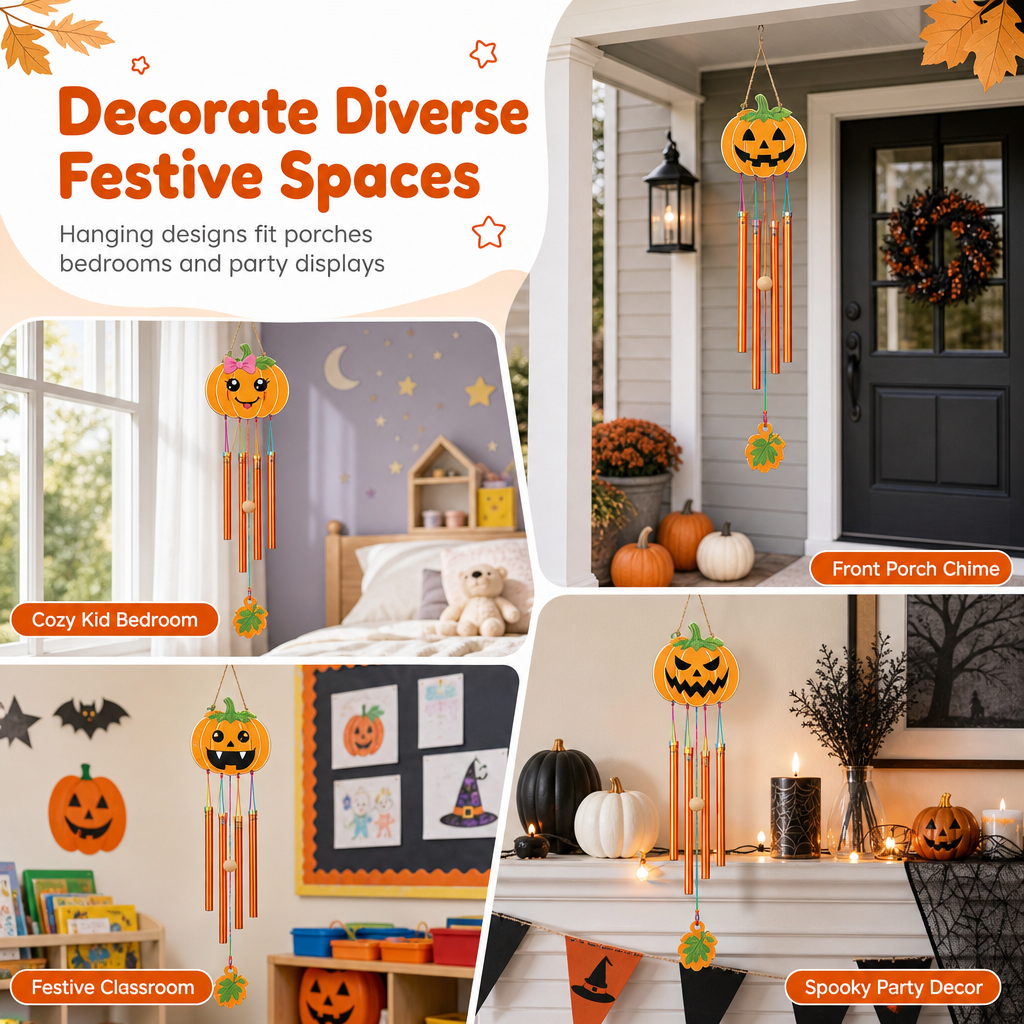 🎃 40% OFF – Halloween Wooden Pumpkin DIY Craft Kit | Paint, Create & Decorate